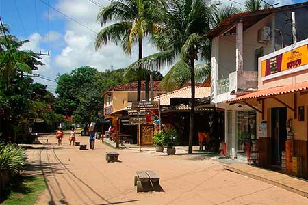 Vila de Barra Grande na Península de Maraú